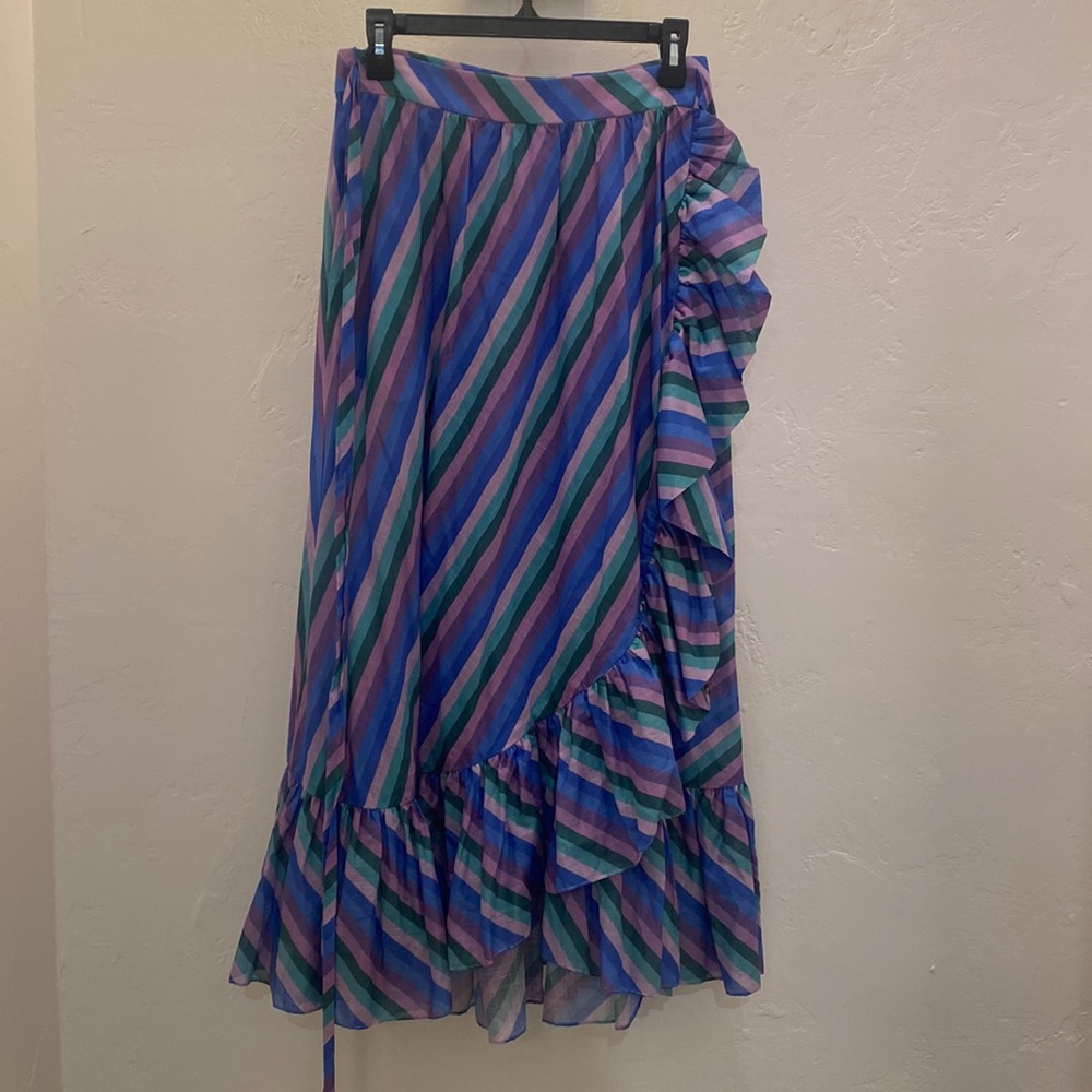 Zimmermann Frill Wrap Midi Skirt